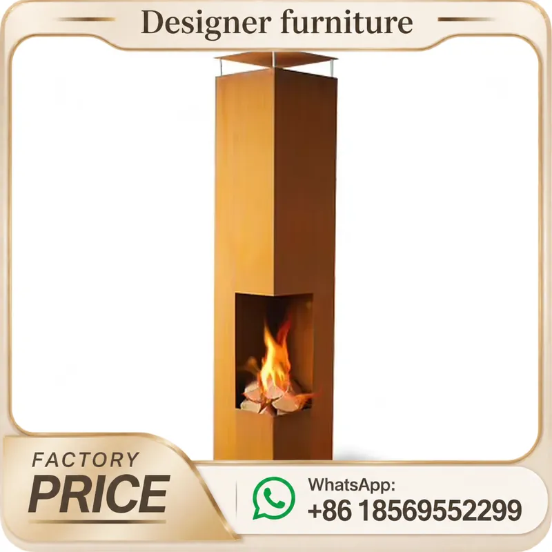 Outdoor Furniture Wood - Kompor Pelet Kayu Portabel Dengan Cerobong