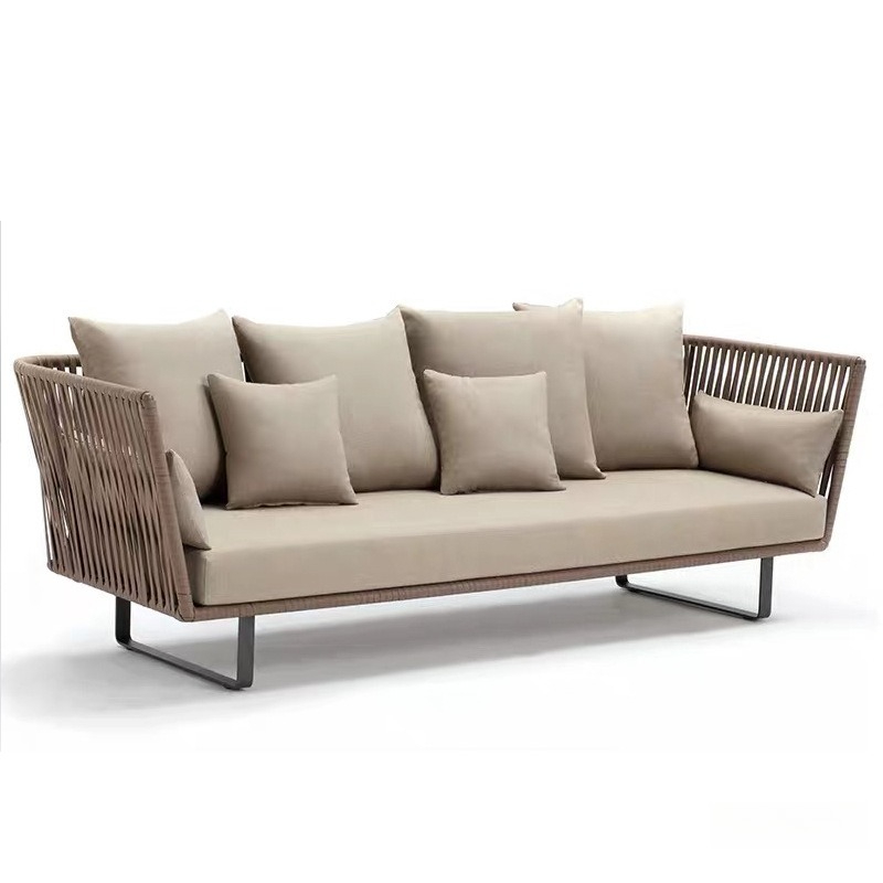Outdoor Furniture Metal Chairs - Set Sofa Rotan Luar Ruangan Tahan