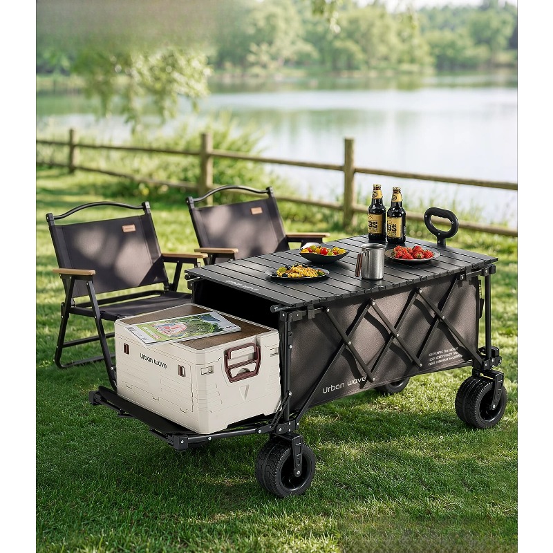 Outdoor Furniture Metal - Gerobak Lipat untuk Berkemah, Troli Lipat