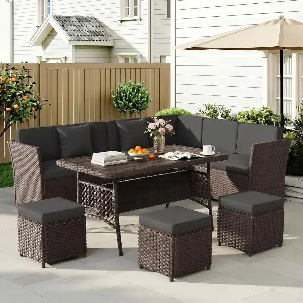 Outdoor Furniture Metal Chairs - Set Perabot Teras Luar Ruangan Berbahan
