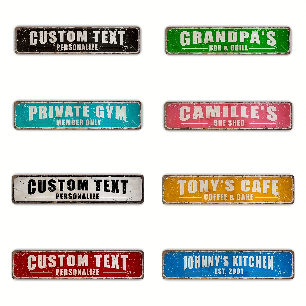 Outdoor Furniture Metal - Papan Tanda Logam Jalan Kustom yang
