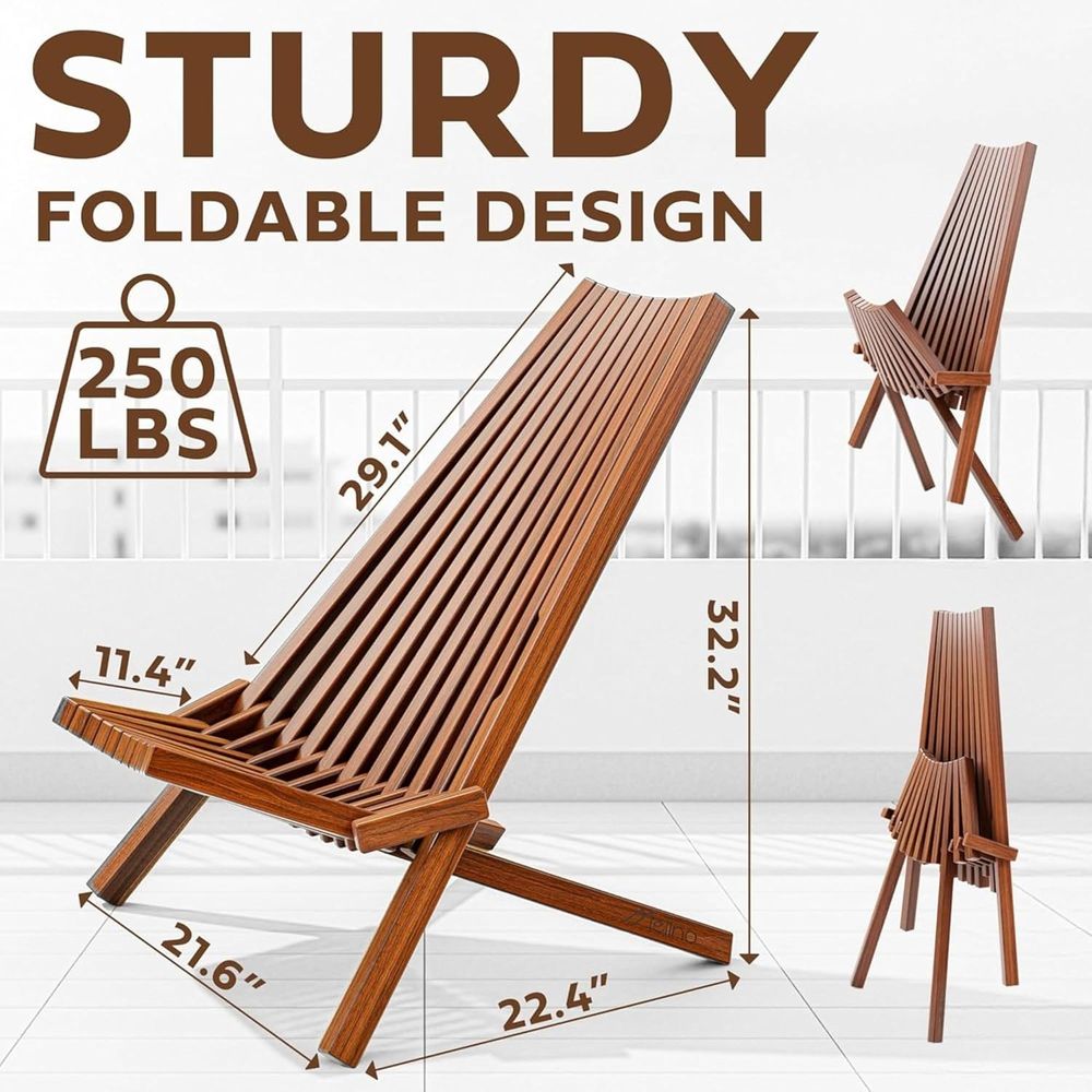 2-Pak Kursi Lipat Kayu Tamarac - Outdoor Furniture Diy ulasan dan harga