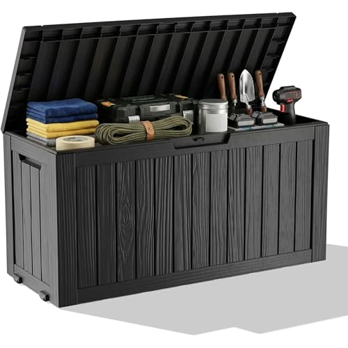 Kotak Penyimpanan Resin Tahan  - Outdoor Furniture Wood ulasan dan harga