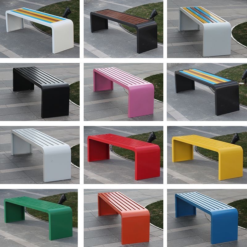 Bangku taman panjang dari baja - Outdoor Furniture Metal Chairs ulasan dan harga