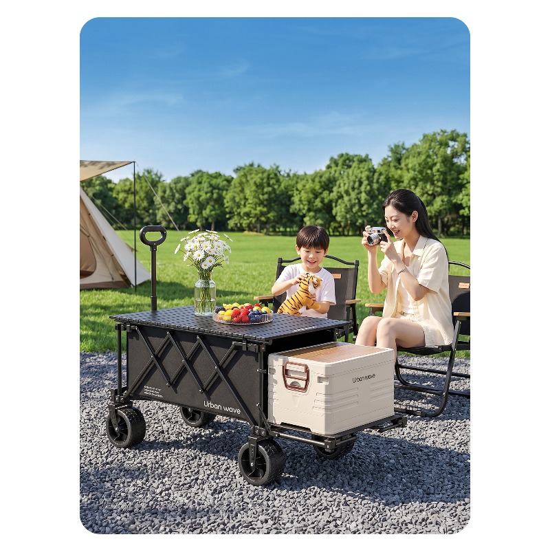 Gerobak Lipat untuk Berkemah,  - Outdoor Furniture Metal ulasan dan harga
