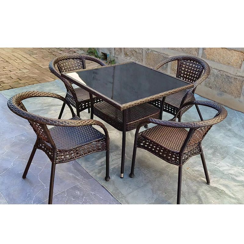 Meja dan kursi rotan untuk lua - Outdoor Furniture Metal ulasan dan harga