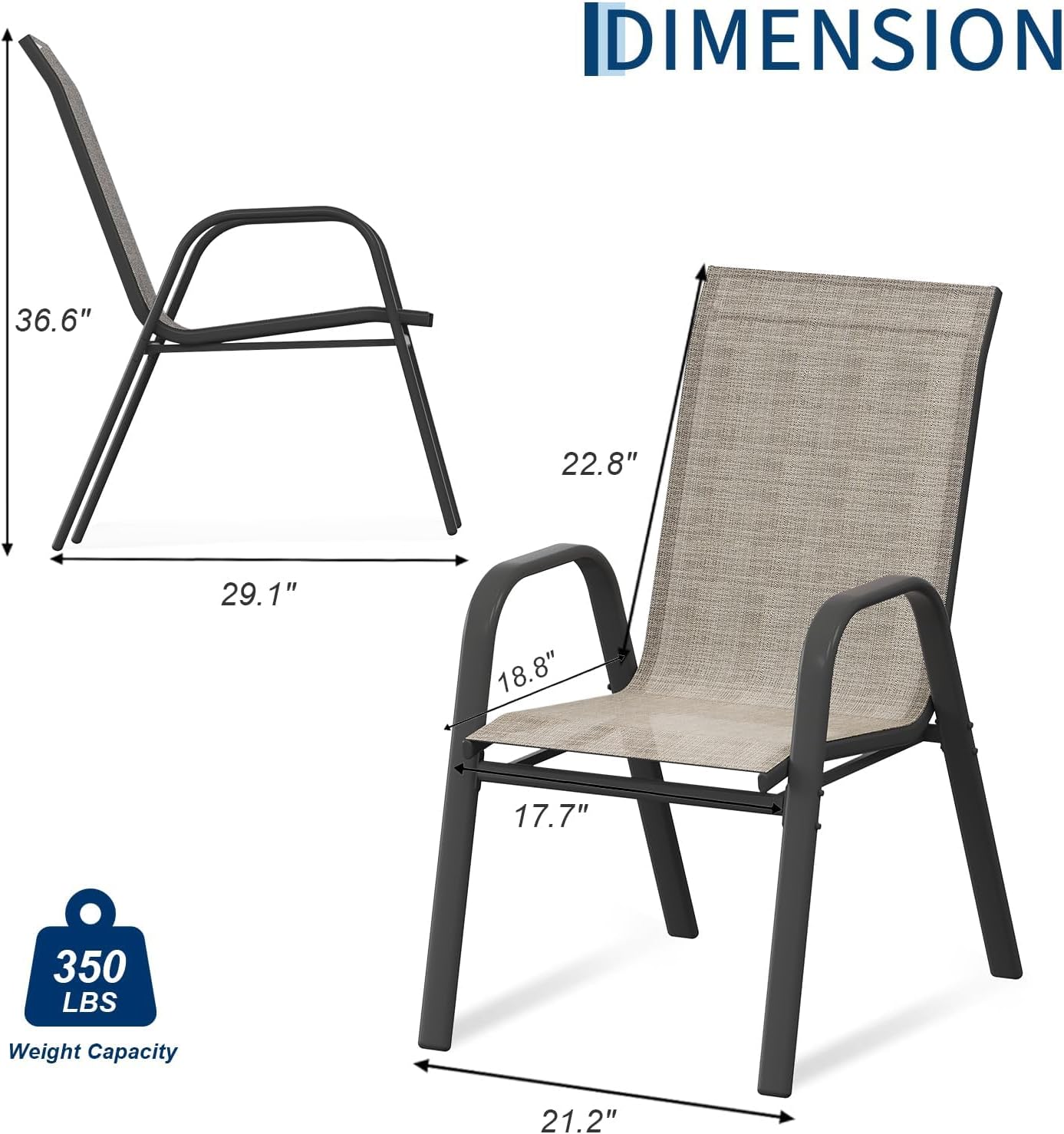 Set Kursi Makan Teras 4 Buah,  - Outdoor Furniture Metal Chairs ulasan dan harga